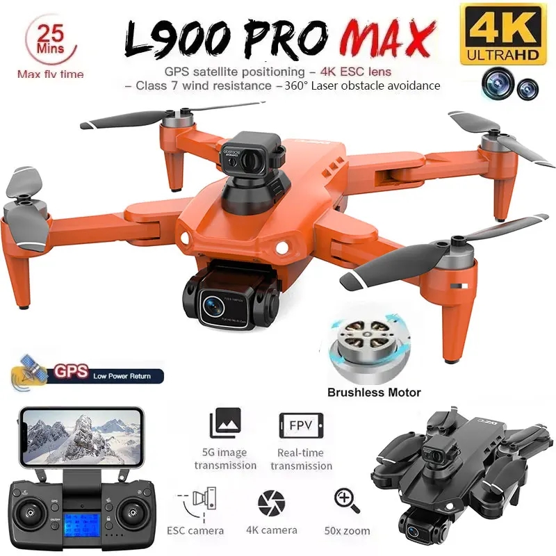 L900 Pro MAX GPS Drone 4K Prof - Drone Camera Night Vision 评论和价格