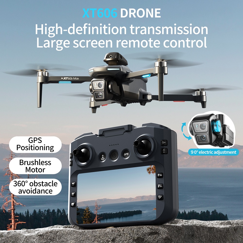 XT606 MAX 3 battery Drone 4k 8 - Drone Camera Thermal 评论和价格