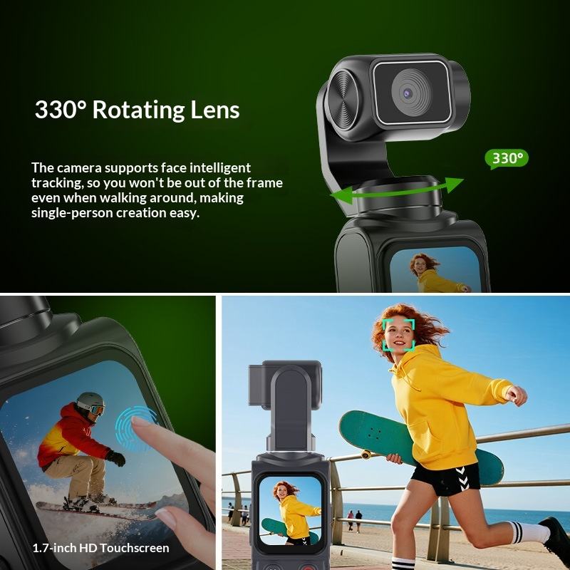 4K Ultra One-tap WiFi Pocket G - Drone Camera Stabilized 评论和价格