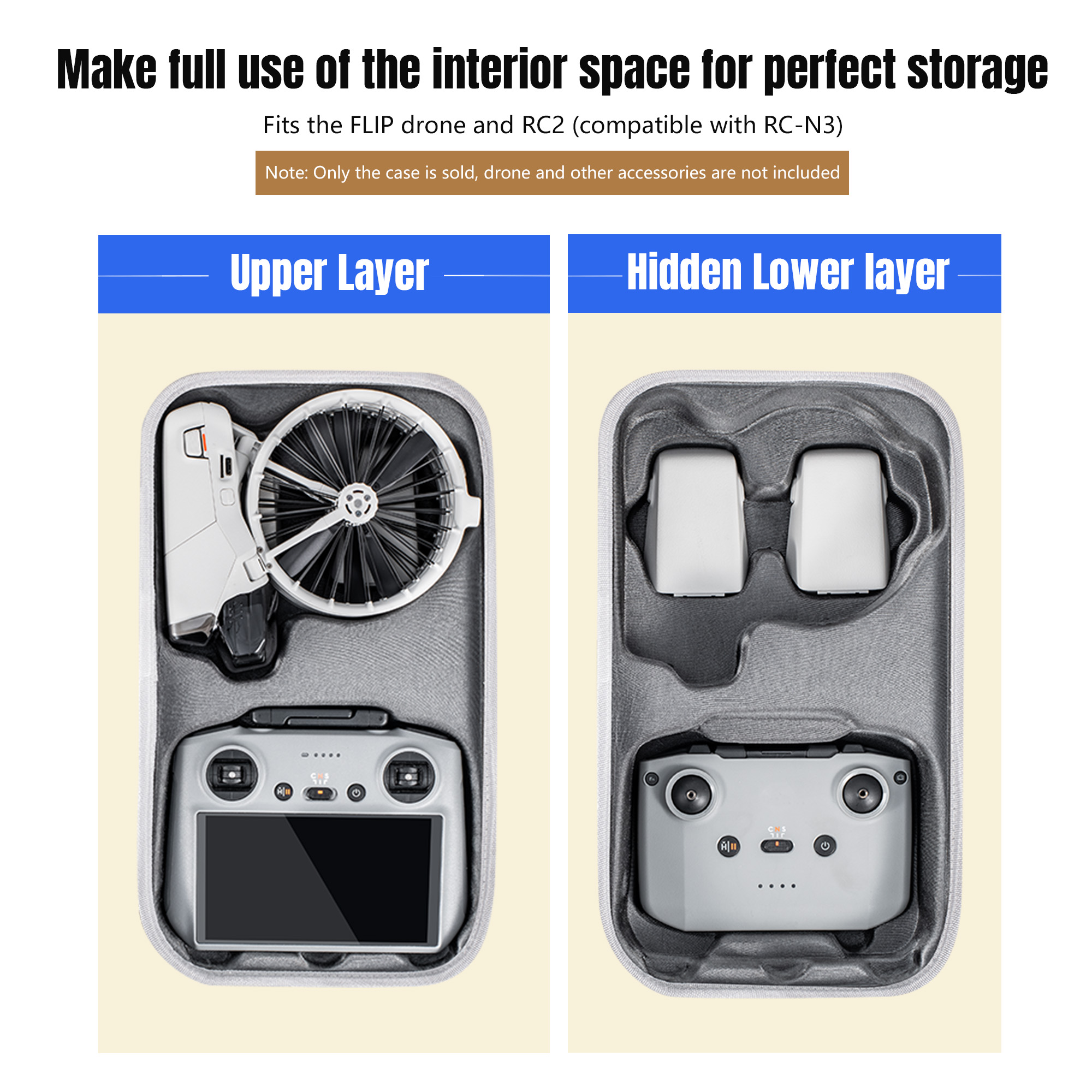 Carrying Case For DJI Flip All - Drone Camera Vlog 评论和价格