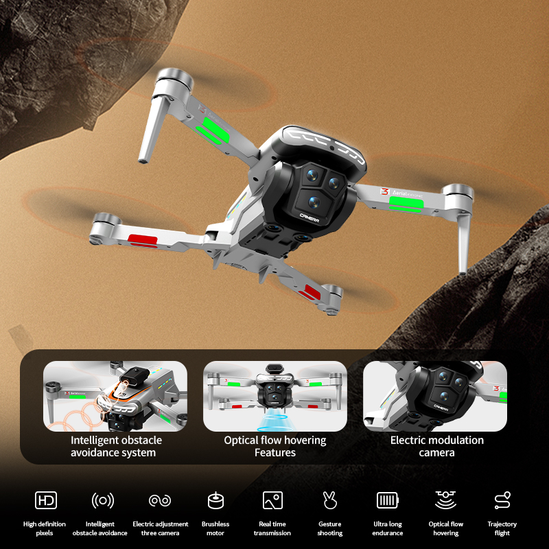 M3 Professional Drone 4K HD Ae - Drone Camera With Gimbal 评论和价格