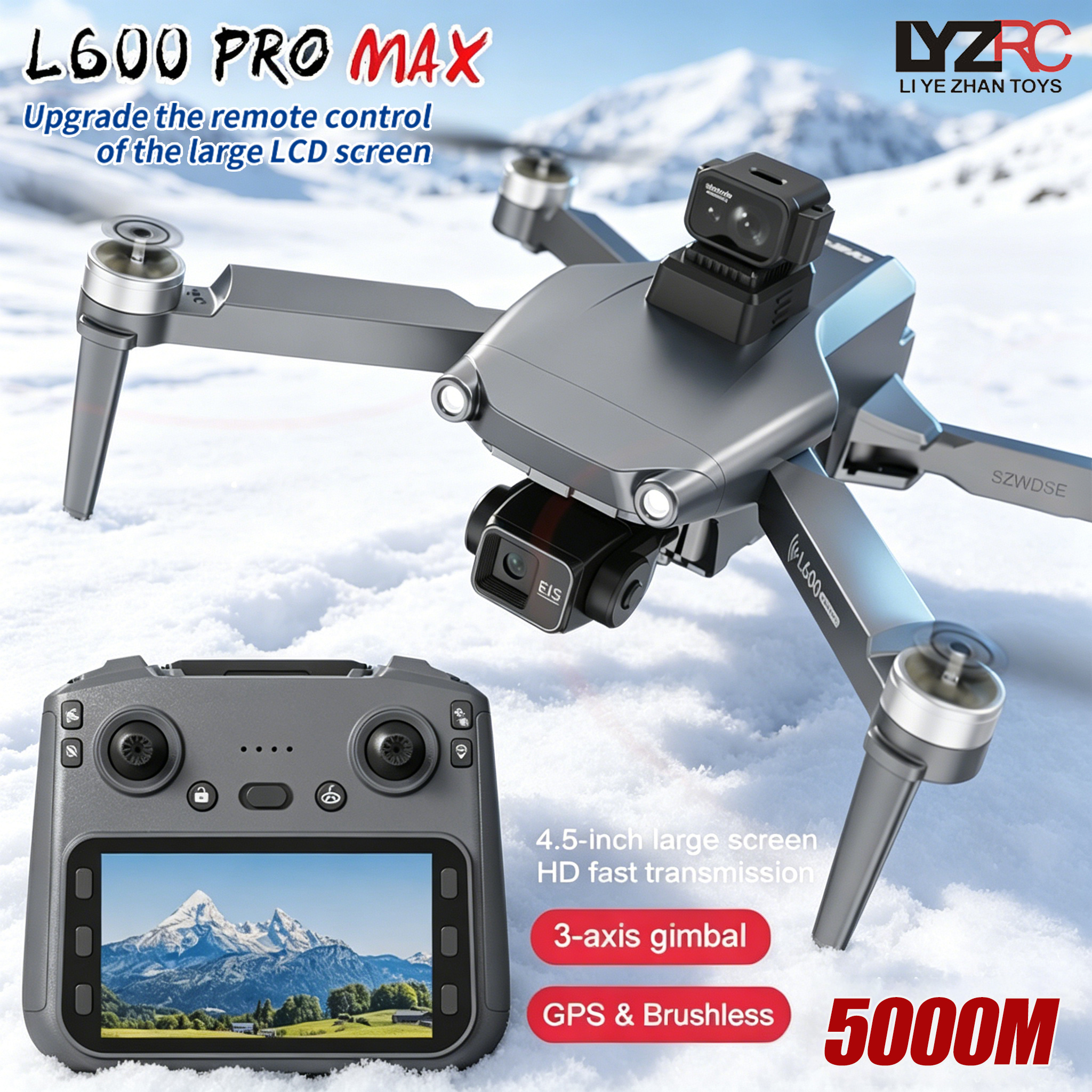 L600 MAX GPS Drone Professiona - Drone Camera With Gimbal 评论和价格