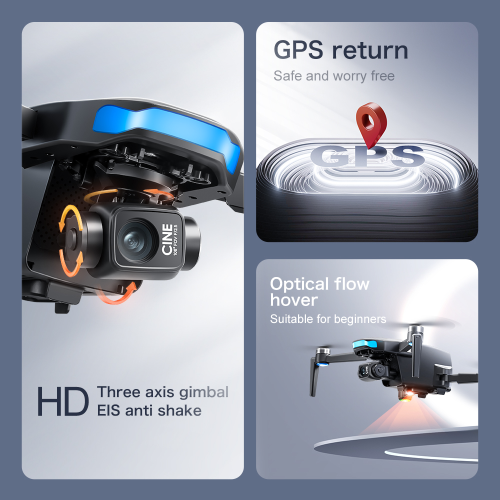 Lenovo GPS S-X1 Drone Three-ax - Drone Camera Thermal 评论和价格