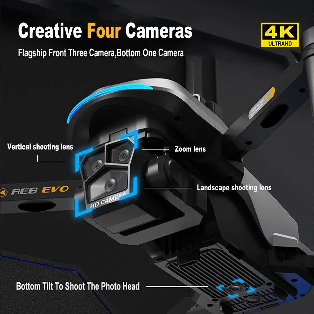 AE8 EVO Drone 4K Professional  - Drone Camera Night Vision 评论和价格