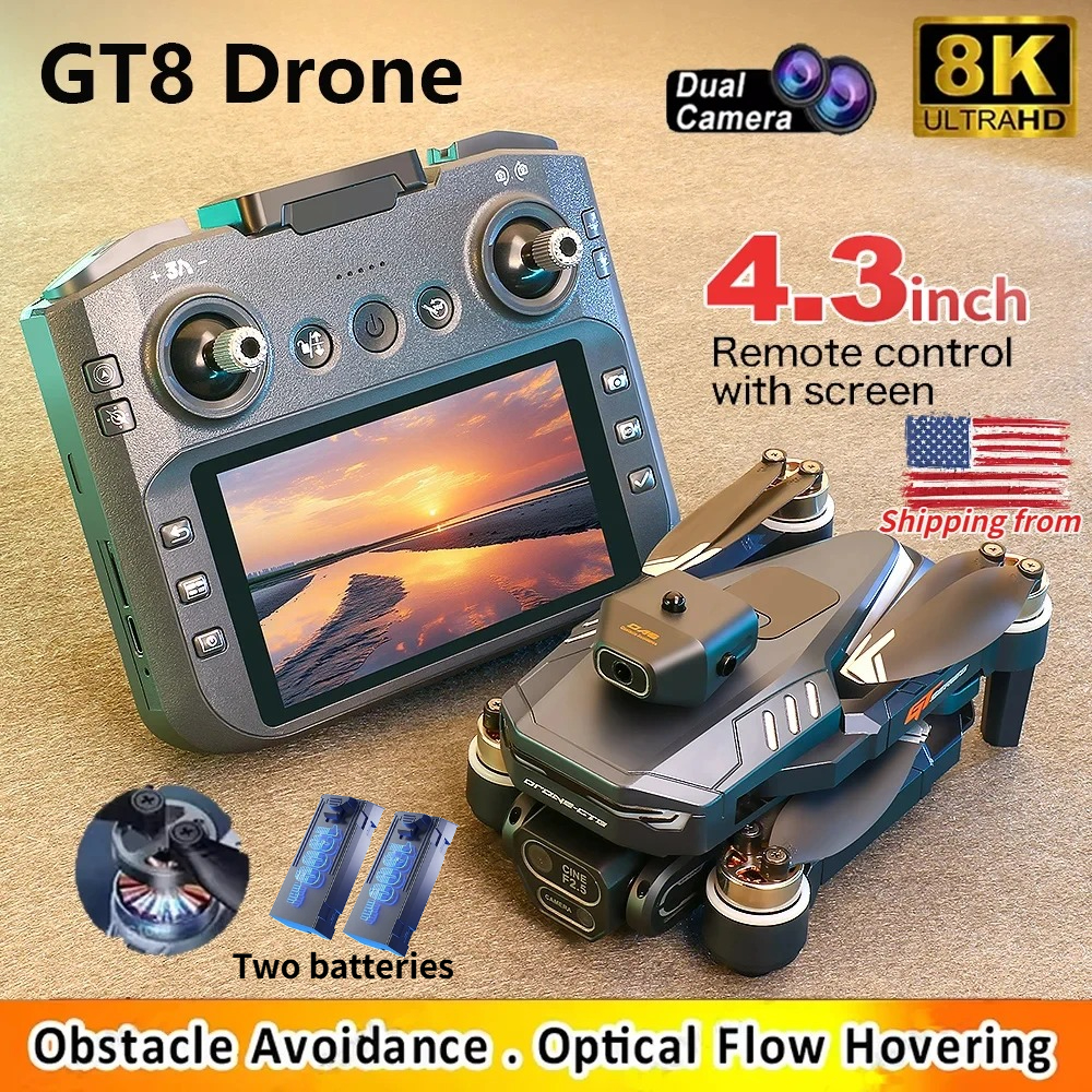 GT8 Drone 4.3inch Screen Contr - Drone Camera Vlog 评论和价格