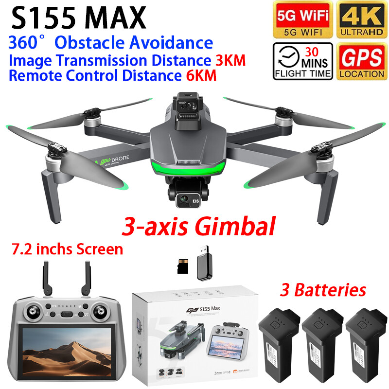 S155 MAX Drone GPS WIFI 3KM FP - Drone Camera Thermal 评论和价格