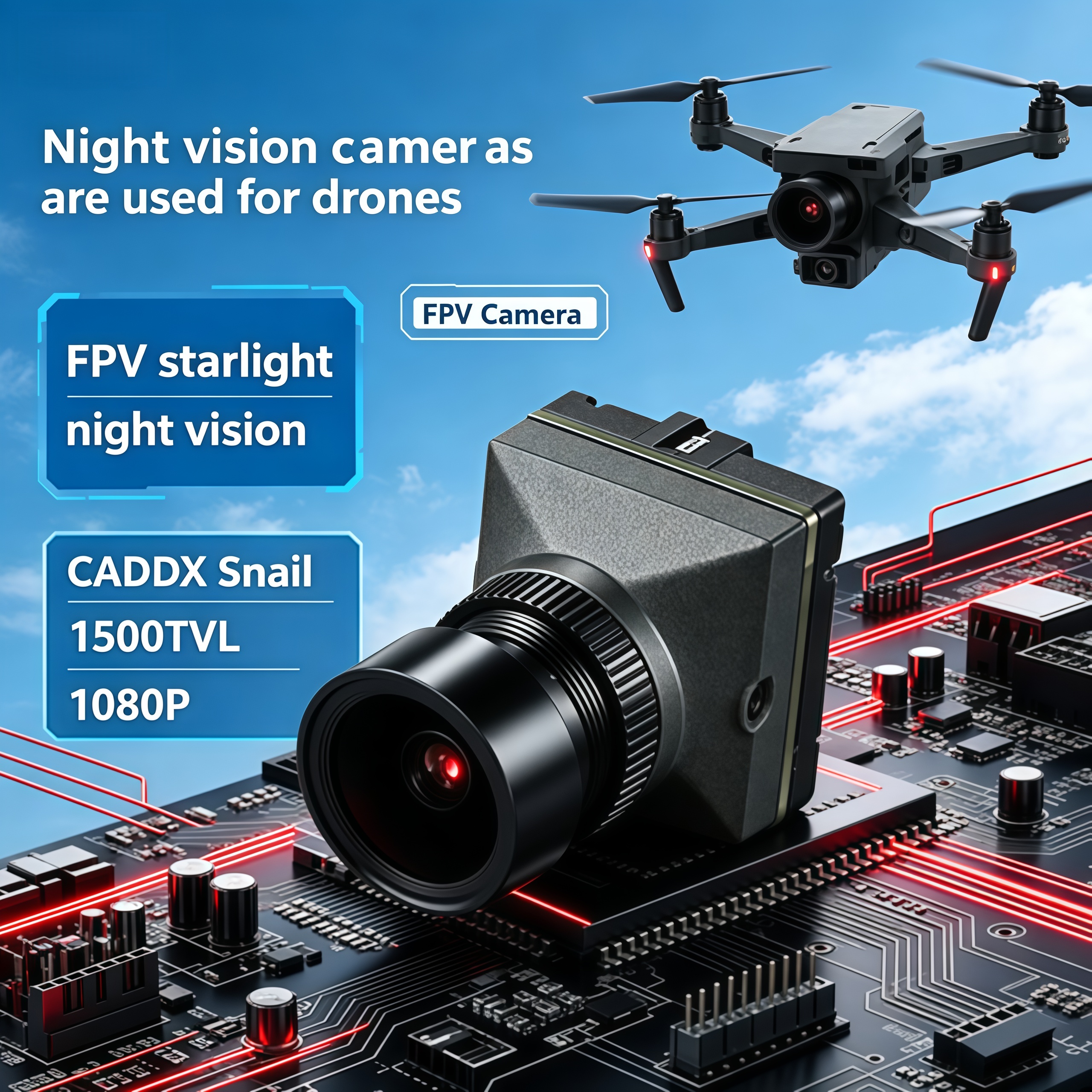 1500TVL HD CADDX Snail FPV Cam - Drone Camera Hd 评论和价格