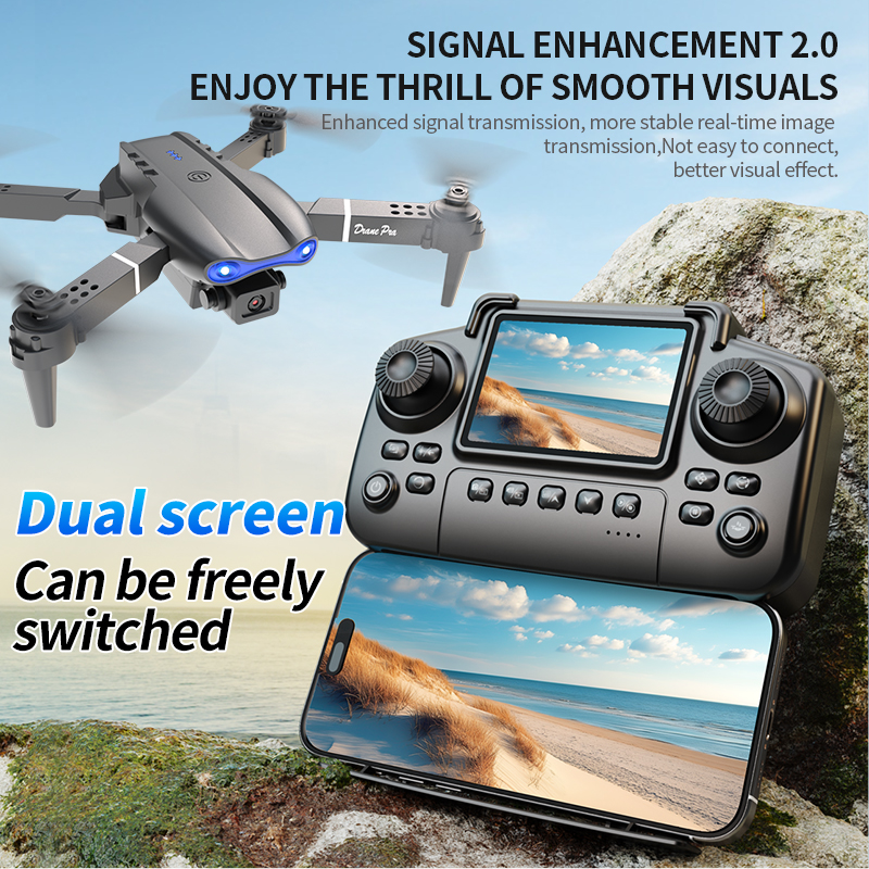 E99 PRO Drone Screen Control A - Drone Camera Professional 评论和价格