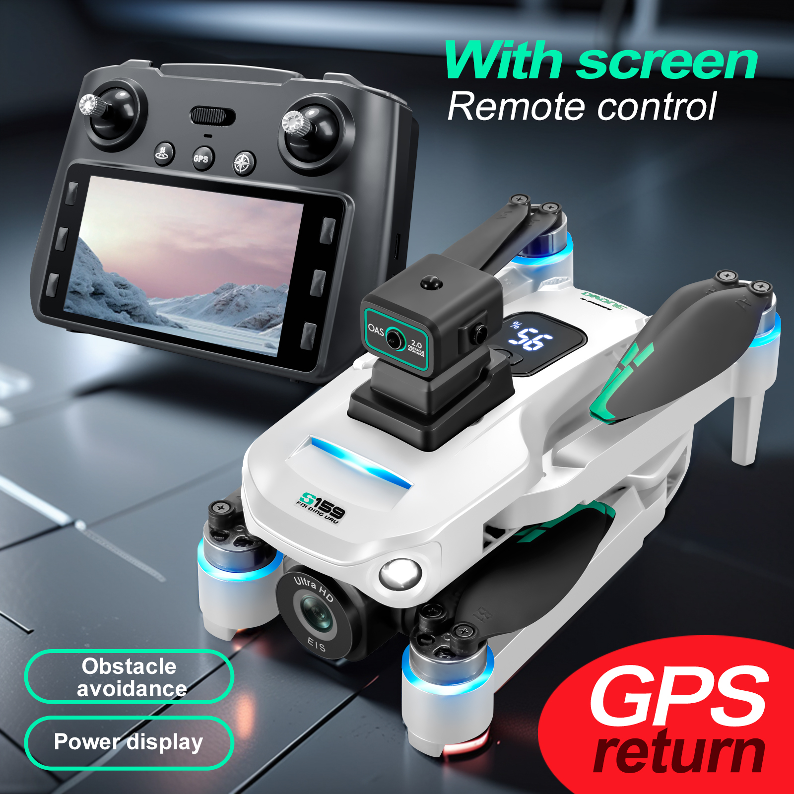 S159 GPS Drone 4K Profesional  - Drone Camera Mount 评论和价格
