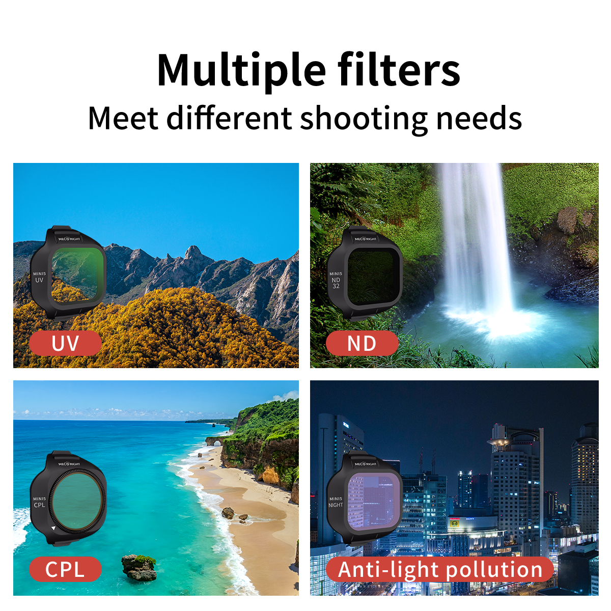 Mecoright Applies DJI Mini5 Pr - Drone Camera Filter 评论和价格